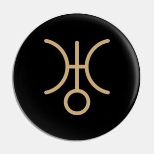 Uranus Solar System Symbol Pin