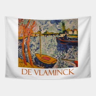 The River Seine at Chatou by Maurice de Vlaminck Tapestry