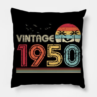 Vintage 1950 Limited Edition 71st Birthday Gift 71 Years Old Pillow