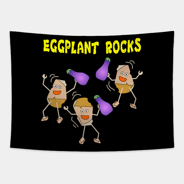 Eggplant Rocks Light Tapestry by Barthol Graphics