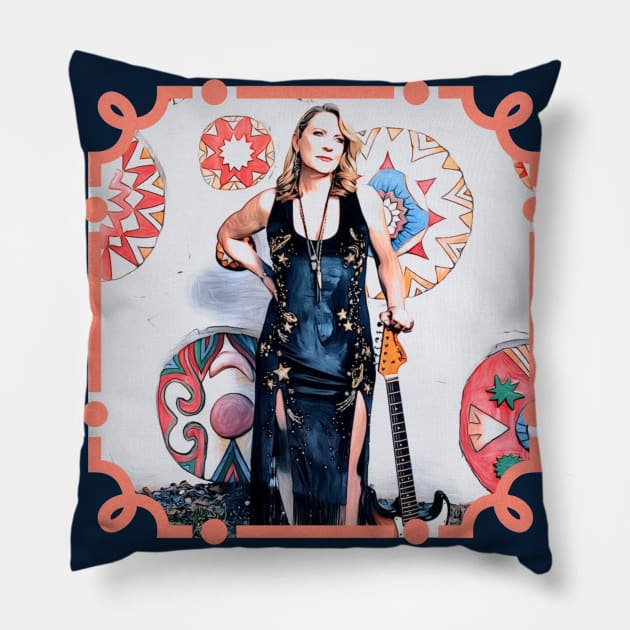 Susan Tedeschi Pillow by CoolMomBiz