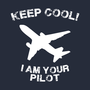 Because I'm The Captain aviation airpane pilot gift idea present T-Shirt