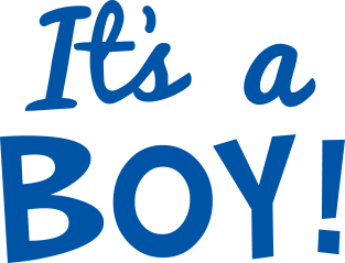 "It’s a Boy!" Baby Announcement Magnet