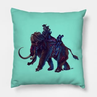 Undead Dwarf Riding an Undead Mammoth Pillow