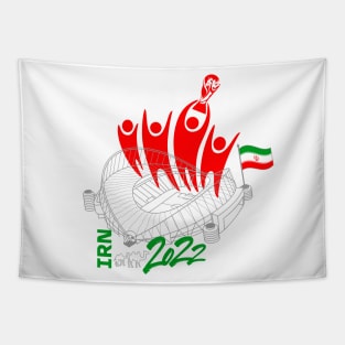 Iran World Cup Soccer 2022 Tapestry