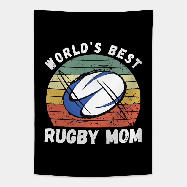 Best Rugby Mom Tapestry by footballomatic