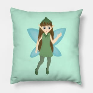 Fairy in Green Pillow