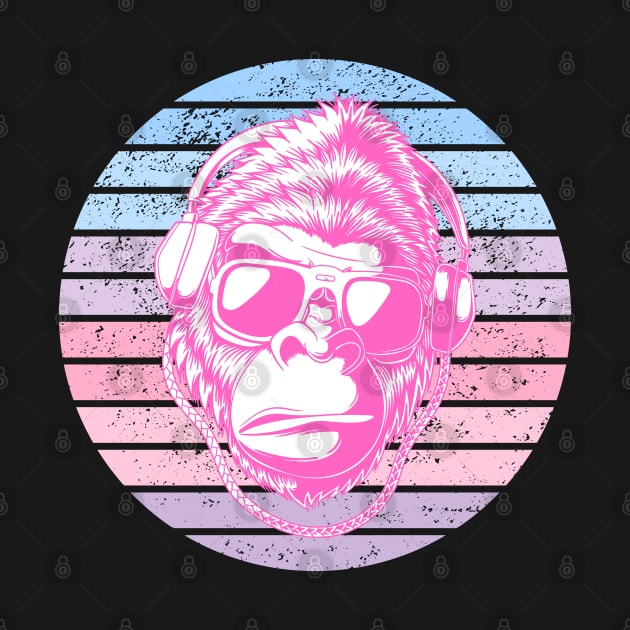 90 s retro Music Gorilla by Syntax Wear