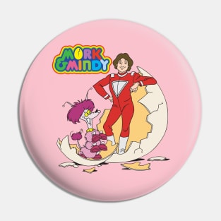 Mork And Mindy Cartoon Pin