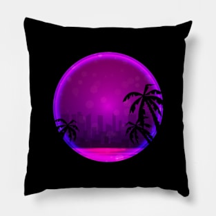 Neon sunset Pillow