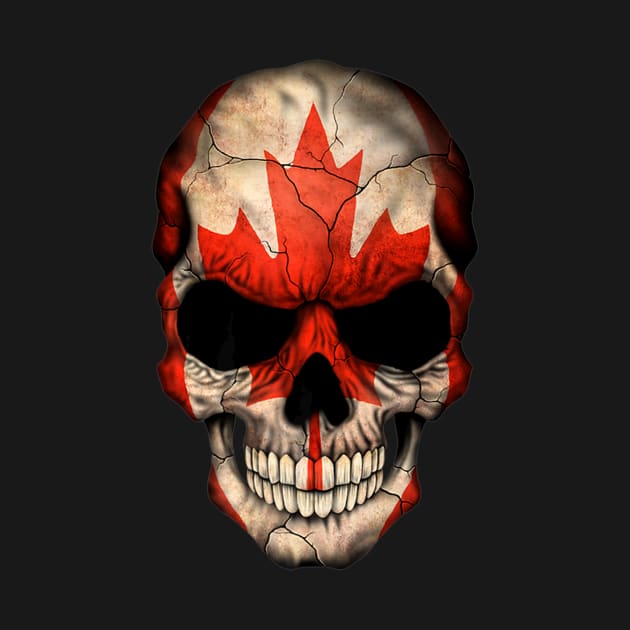 Canadian Flag Skull by Demon Skull