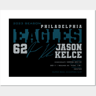 Jason Kelce Home Jersey Poster for Sale by designsheaven