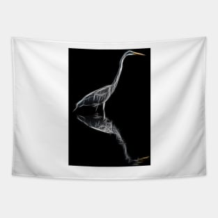 Egret reflection Tapestry