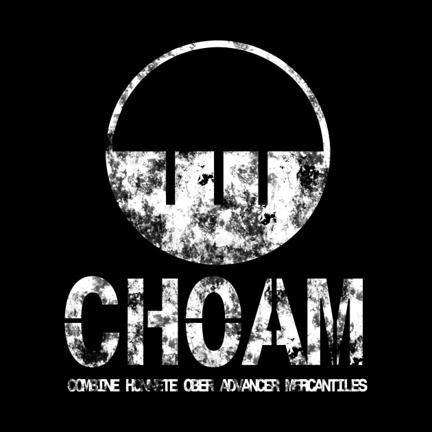 Choam logo white by karlangas