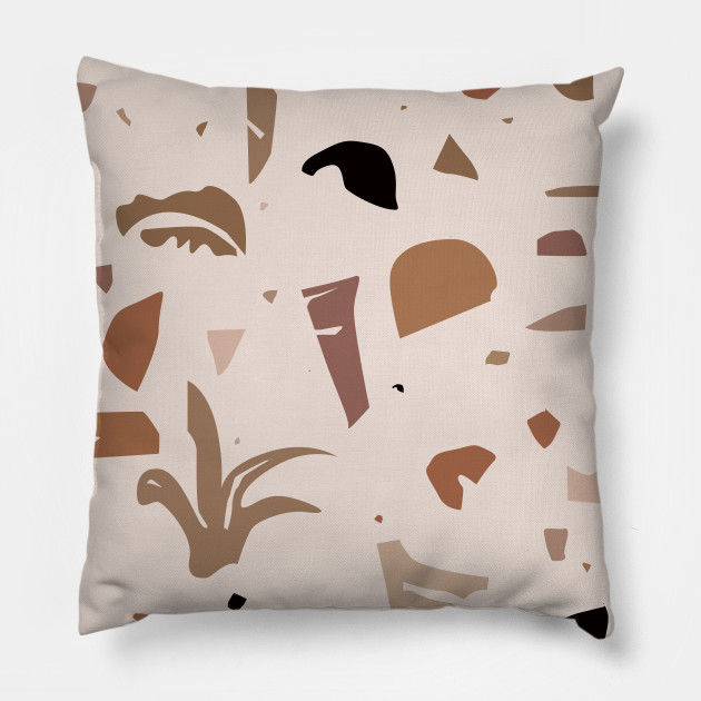 Modern Landscape Abstract Neutral Shapes Neutral Pillow