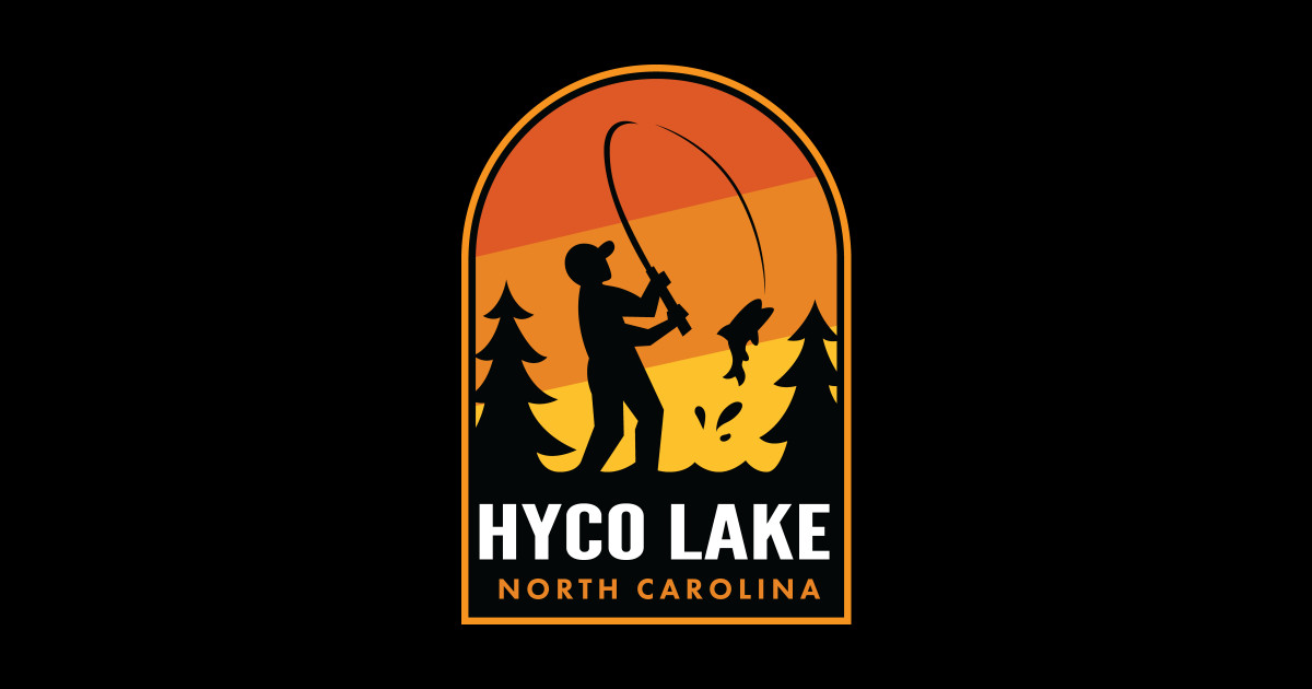Hyco Lake North Carolina Fishing Hyco Lake Sticker TeePublic