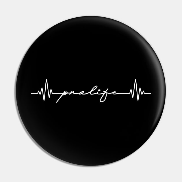 Pro Life - Heartbeat Pin by kaden.nysti