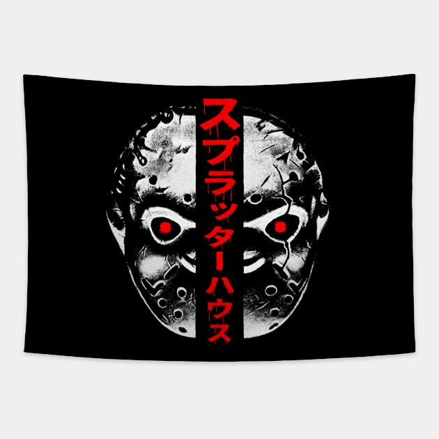 Terror Mask Tapestry by demonigote