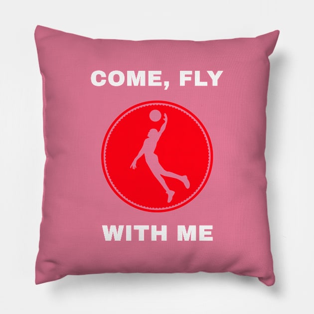 Come Fly with Me Pillow by Godynagrit