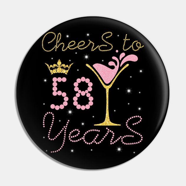 Nana Mommy Aunt Sister Wife Drinking Wine Cheers To 58 Years Happy Birthday To Me You Pin by bakhanh123