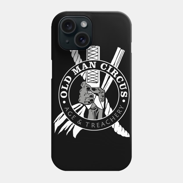 Old Man Circus (white) Phone Case by paintedmonk