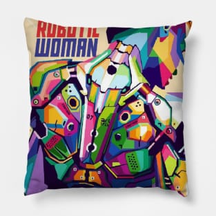 Robotic Woman Pillow