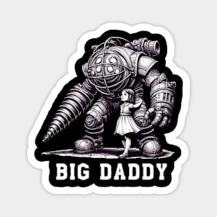 Big daddy art-For bioshock game lovers Magnet