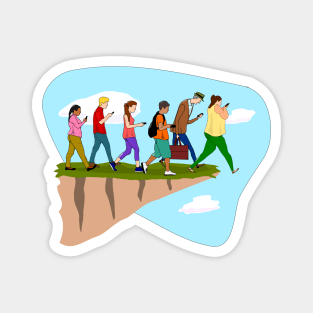 The Cell Phone Walk Magnet