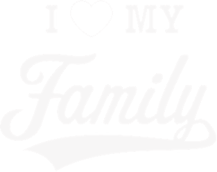 I Love My Family! (White) Magnet