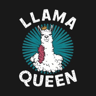 Llama Drama Queen Funny Llama posing shirt T-Shirt