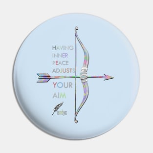 BOW AND ARROW SKY BLUE Pin