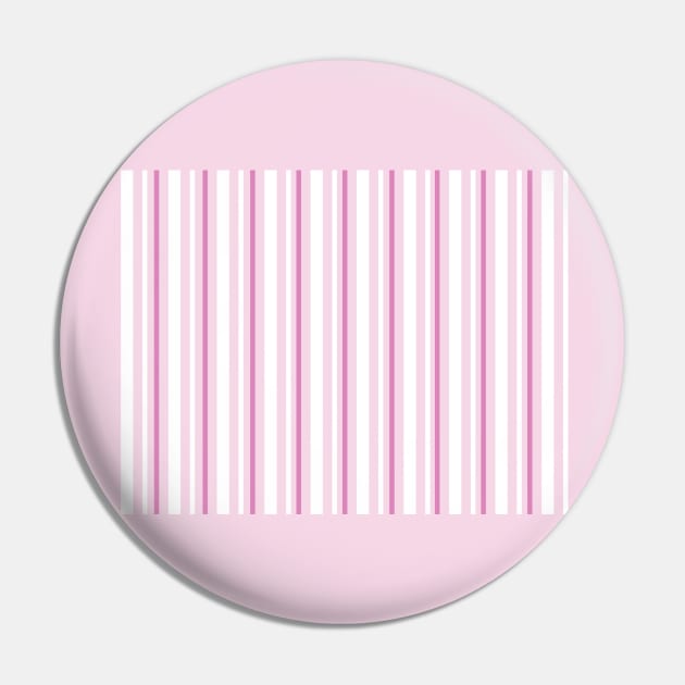 Pink Stripes Design Pin by ArtsyJulez