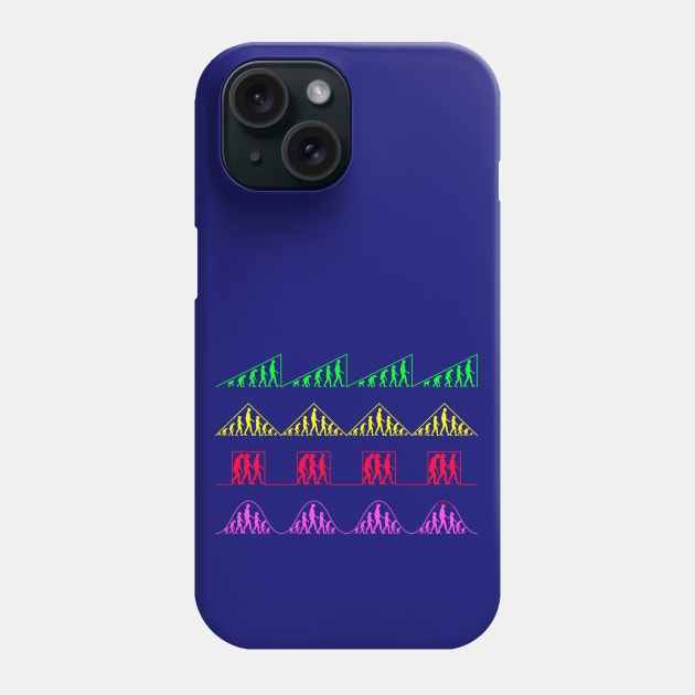 Evolution Waves Phone Case by Ray 6 Designs