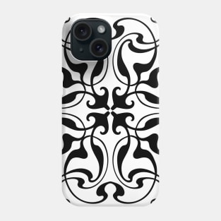 Damask block print Phone Case