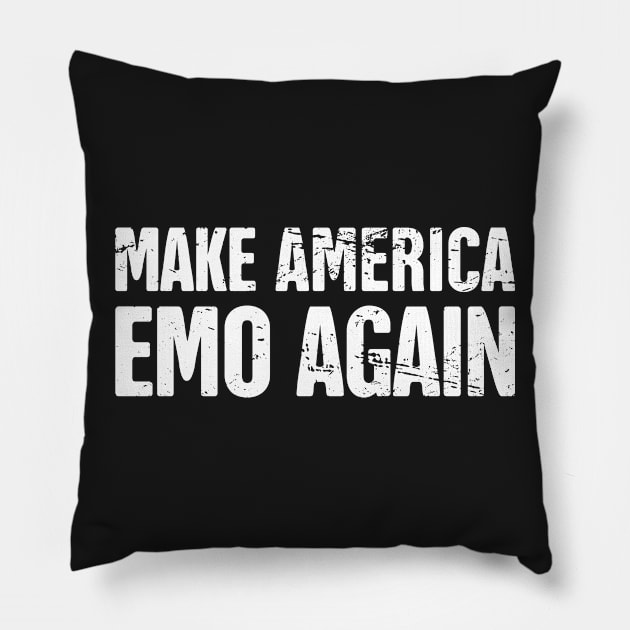 Funny American Emo Design Pillow by MeatMan