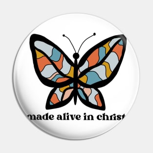 Made Alive in Christ abstract butterfly design Pin