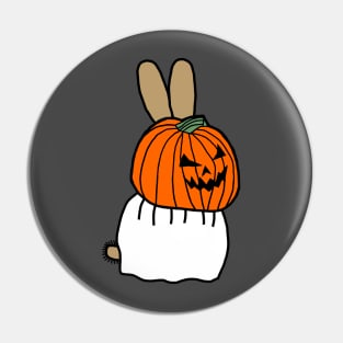 FRONT and BACK Halloween Horror Spooky Bunny Rabbit Pin