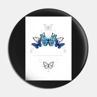 Design with Butterflies Morpho Pin