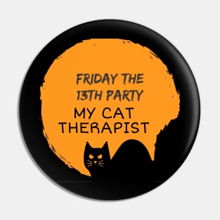 My Cat Is My Therapist Pin