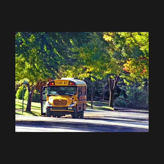 School Bus With Open Door by SusanSavad