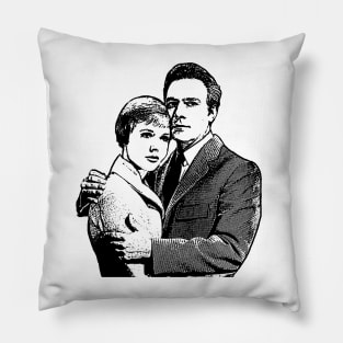 Captain and Maria Silhouette Pillow