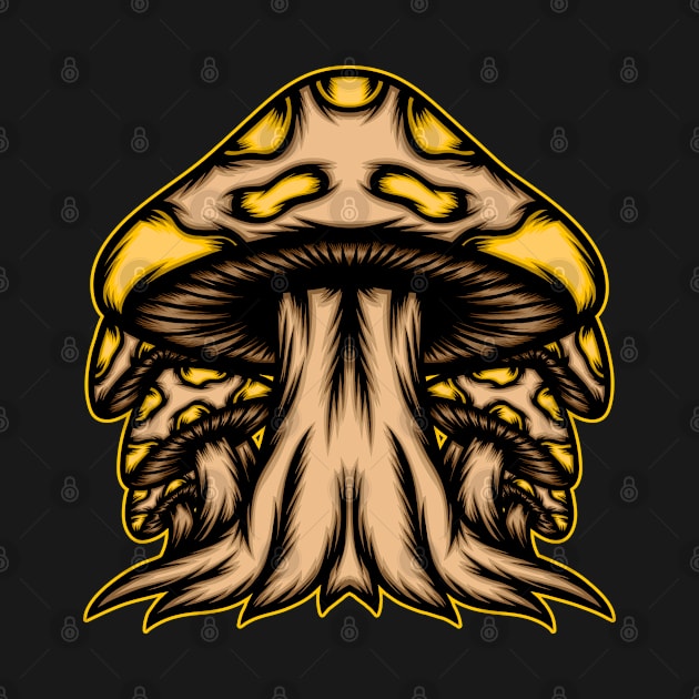 Mushroom illustration by WODEXZ