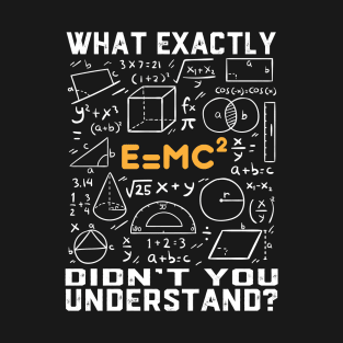 What exactly didn't you understand? Funny Math Teacher T-Shirt