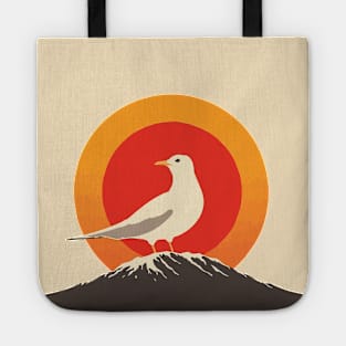 Japanese minimalist majestic seagull poster Tote