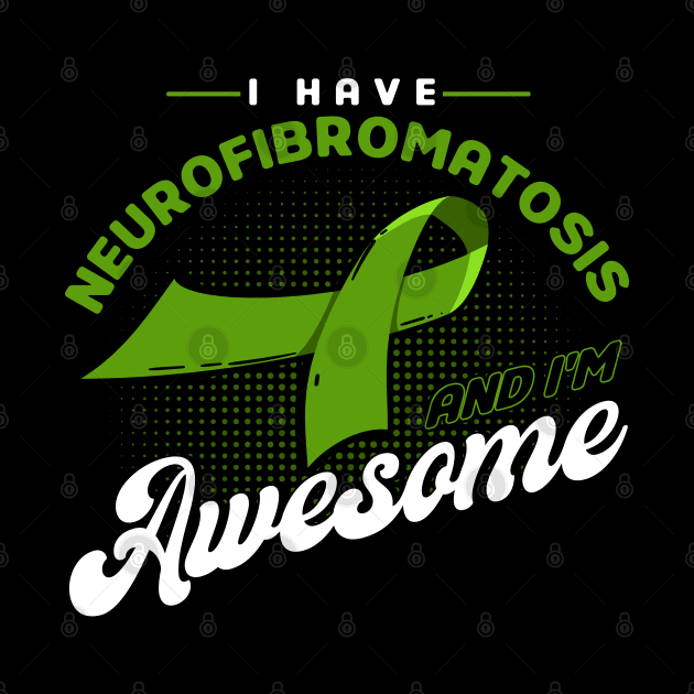 Survivor Green Ribbon Neurofibromatosis gift by Toeffishirts