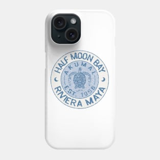 Half Moon Bay, Akumal, Riviera Maya with Sea Turtle Phone Case