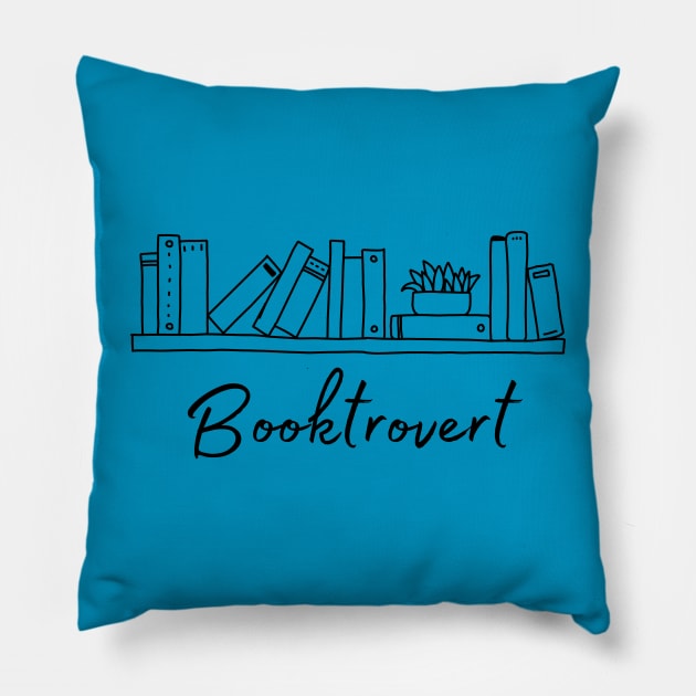 Booktrovert Pillow by RefinedApparelLTD