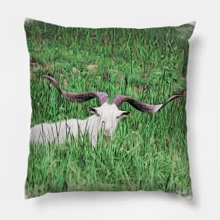 billy goat / Maléa is looking for the Kobold - children's book WolfArt Pillow