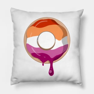 Lesbian Pride Donut Pillow