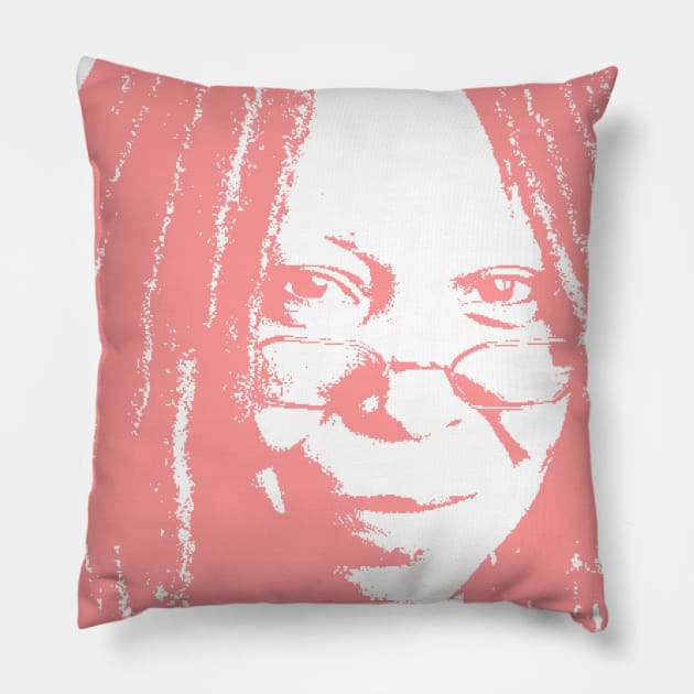 Whoopi Goldberg Portrait Pillow by phatvo
